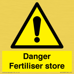 Danger Fertiliser store